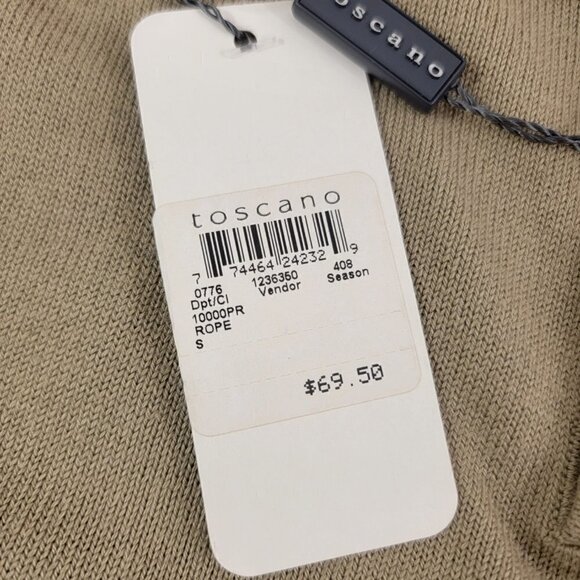 Toscano Italian Men's Cotton Blend Crew Neck Pullover Sweater - Small - Picture 5 of 13